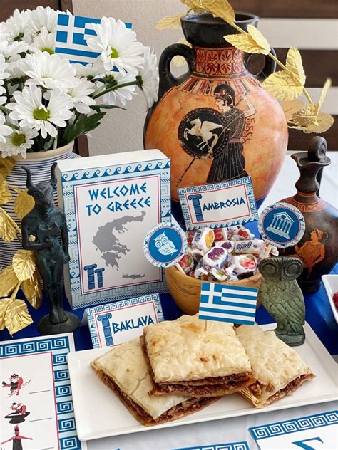 greek themed party decor